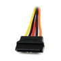 Startech Cable Divisor de Alimentación SATA PYO2LSATA 1 Macho a 2 Hembra 0,15m