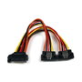 Startech Cable Divisor de Alimentación SATA PYO2LSATA 1 Macho a 2 Hembra 0,15m