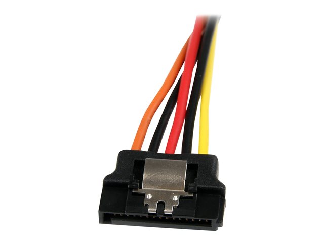 Startech Cable Bifurcador de Alimentación SATA, 1x SATA Macho a 2x SATA Hembra, 0.15m, con Cierre de Seguridad