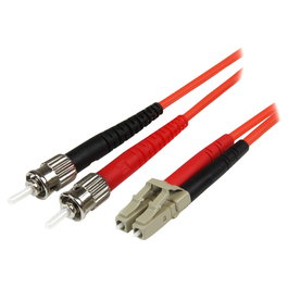 StarTech Cable de Fibra Óptica Patch Multimodo OM2 LC-ST 1m, Duplex 50/125, 10 Gbit/s, Naranja, LSZH