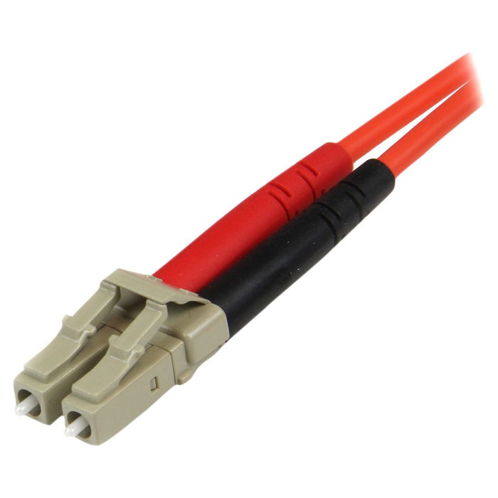 StarTech Cable de Fibra Óptica Patch Multimodo OM2 LC-ST 1m, Duplex 50/125, 10 Gbit/s, Naranja, LSZH