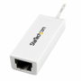 StarTech.com Adaptador de Red USB 3.0 a Ethernet Gigabit Blanco USB31000SW