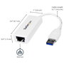 StarTech Adaptador de Red USB 3.0 a Gigabit Ethernet 1 Puerto, NIC Externa, RJ45, 10/100/1000 Mbps, Compatible con Windows, Mac, Linux, AX88179