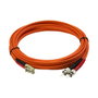 StarTech Cable de Fibra Óptica Multimodo 5m Duplex LC-ST 50/125 Rojo