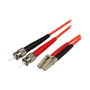 Startech Cable de Fibra Óptica Multimodo 5m LC-ST Rojo