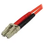 StarTech Cable de Fibra Óptica Multimodo 5m Duplex LC-ST 50/125 Rojo