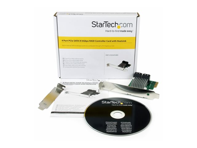 StarTech.com Tarjeta Controladora PCI Express 2.0 de 4 Puertos SATA III de 6Gbps RAID con HyperDuo para SSD StarTech.com Tarjeta Controladora PCI Express 2.0 de 4 Puertos SATA III de 6Gbps RAID con HyperDuo para SSD