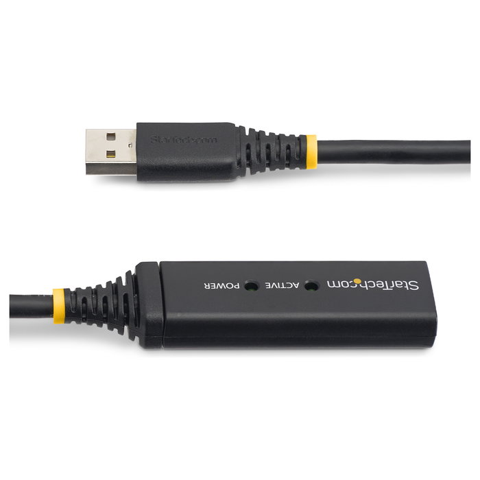 StarTech.com Cable de Extensión USB 2.0 Activo 15m USB A Macho a Hembra, Negro