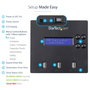 StarTech.com USBDUP12 Duplicador y Borrador de Unidades USB 1:2 Azul