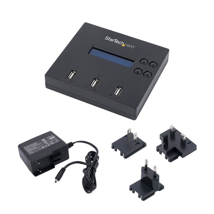 StarTech.com USBDUP12 Duplicador y Borrador Autónomo de Memorias USB 1:2