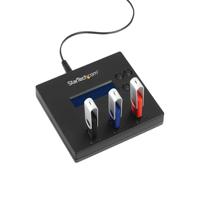 StarTech.com USBDUP12 Duplicador y Borrador Autónomo de Memorias USB 1:2