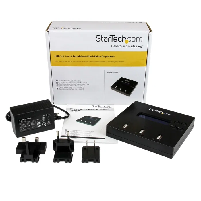 StarTech.com USBDUP12 Duplicador y Borrador Autónomo de Memorias USB 1:2