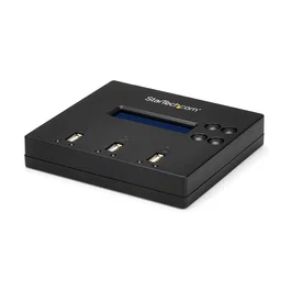 StarTech.com 1:2 USB 2.0 Duplicador de Pendrives Autónomo - Clonador y Borrador USB - 1,5 GB/min - LCD