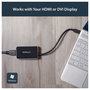 StarTech.com USB32HDEH Adaptador de vídeo USB 3.0 a HDMI con Hub USB Negro