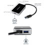 StarTech.com USB32HDEH Adaptador de vídeo USB 3.0 a HDMI con Hub USB Negro
