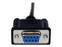 Startech Cable Módem Nulo Serial DB-9 Hembra a Macho - 1m Negro - Para Conexión Directa RS-232 entre Dispositivos