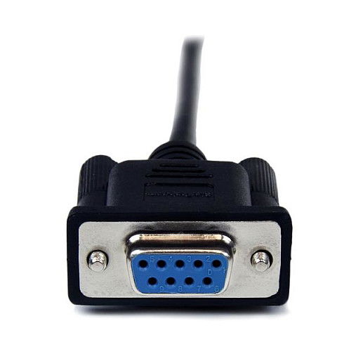 StarTech Cable Serial RS232 Null Modem DB9 F/M 1 Metro Negro