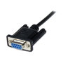 StarTech.com Cable Serie DB9 Hembra a Macho de 2m - Negro