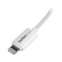 StarTech.com Cable Lightning a USB tipo A de 2m, Blanco