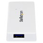 StarTech.com Adaptador Concentrador USB 3.0 Hub 4 Puertos Mini Blanco, USB 3.2 Gen 1, 5Gbps, Plug and Play