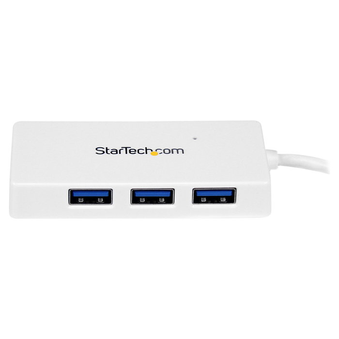 StarTech.com Adaptador Concentrador USB 3.0 Hub 4 Puertos Mini Blanco, USB 3.2 Gen 1, 5Gbps, Plug and Play StarTech.com Adaptador Concentrador USB 3.0 Hub 4 Puertos Mini Blanco, USB 3.2 Gen 1, 5Gbps, Plug and Play