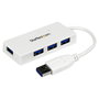 StarTech.com Adaptador Concentrador USB 3.0 Hub 4 Puertos Mini Blanco, USB 3.2 Gen 1, 5Gbps, Plug and Play