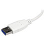 StarTech.com Adaptador Concentrador USB 3.0 Hub 4 Puertos Mini Blanco, USB 3.2 Gen 1, 5Gbps, Plug and Play