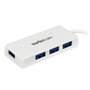StarTech.com ST4300MINU3W Hub USB 3.0 de 4 Puertos USB-A, 5 Gbps, Plug and Play, Blanco