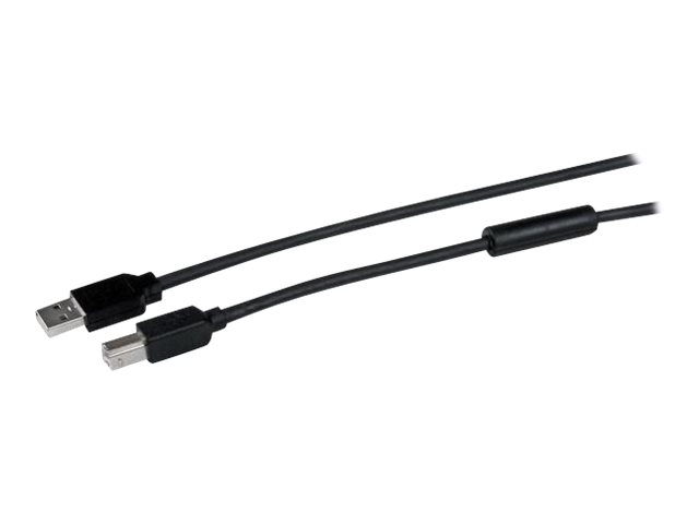 StarTech.com Cable USB 2.0 Activo USB Tipo B a USB Tipo A (USB B - USB A), 15 Metros (15m), 24 AWG, Negro