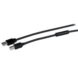 StarTech.com Cable USB 2.0 Activo Amplificado 15m USB A Macho a USB B Macho para Impresora, Negro