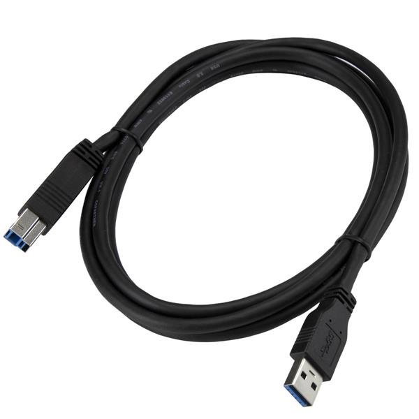 StarTech Cable USB 3.2 Gen 1 A a B de 2 m Negro