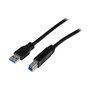 StarTech Cable USB 3.0 SuperSpeed A a B, 2 m (6 pies), Certificado USB 3.2 Gen 1, 5 Gbit/s, para Impresoras, Conector Macho/Macho, Negro
