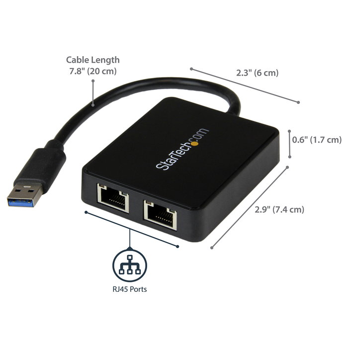 Adaptador de Red Startech USB32000SPT