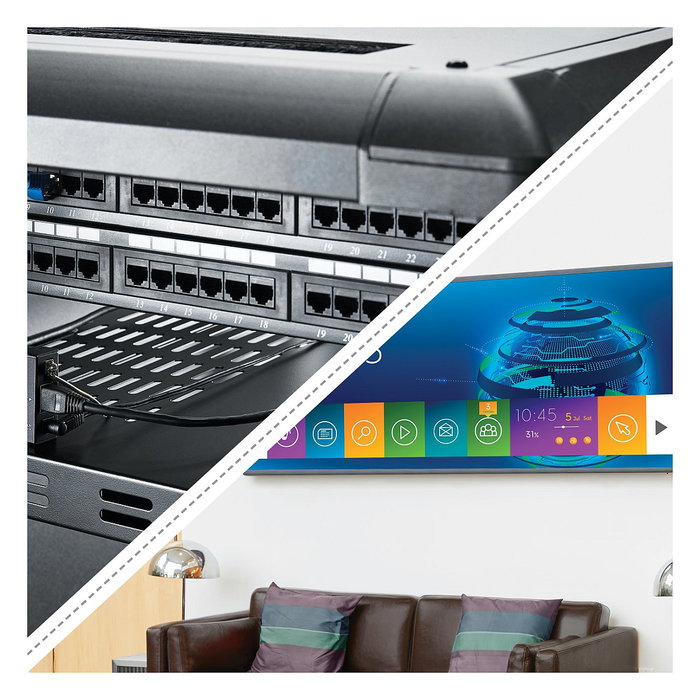 StarTech.com Extensor HDMI HDBaseT por Cable Cat5e/Cat6 - POC, 4K Ultra HD 4096x2160 a 70 m, Transmisor y Receptor, Incluye Adaptadores de Enchufe