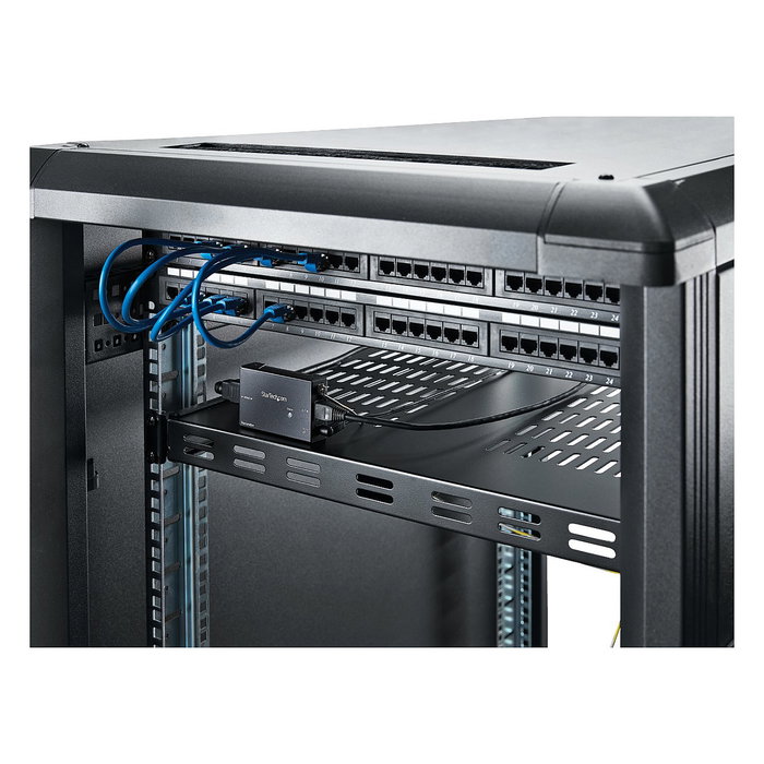 StarTech.com Extensor HDMI HDBaseT por Cable Cat5e/Cat6 - POC, 4K Ultra HD 4096x2160 a 70 m, Transmisor y Receptor, Incluye Adaptadores de Enchufe