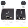 StarTech.com Extensor HDMI HDBaseT por Cable Cat5e/Cat6 - POC, 4K Ultra HD 4096x2160 a 70 m, Transmisor y Receptor, Incluye Adaptadores de Enchufe