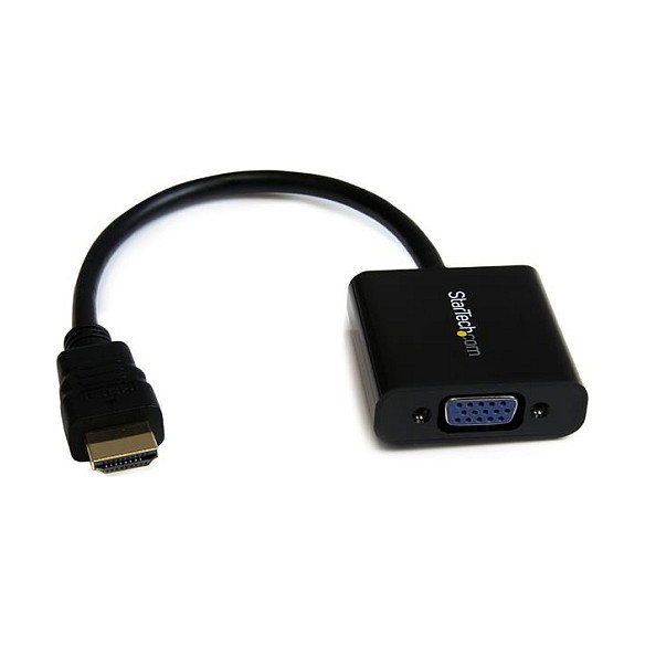 StarTech.com Adaptador Conversor de Vídeo HDMI a VGA HD15 1080p Negro StarTech.com Adaptador Conversor de Vídeo HDMI a VGA HD15 1080p Negro