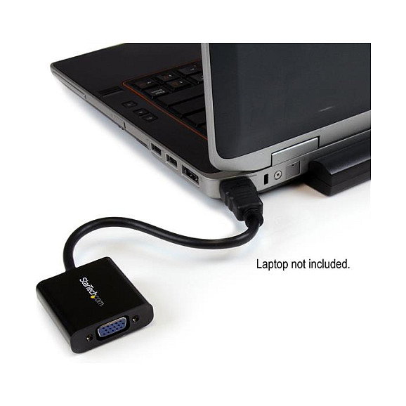 StarTech.com Adaptador Conversor de Vídeo HDMI a VGA HD15 1080p Negro StarTech.com Adaptador Conversor de Vídeo HDMI a VGA HD15 1080p Negro