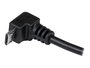 StarTech Cable USB A a Micro USB B 2 metros, Angulado 90° hacia abajo, USB 2.0, Conectores Niquelados, 28 AWG