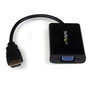 StarTech Adaptador HDMI a VGA con Audio Jack 3.5 mm (1080p, 25 cm) - Conversor Activo - 3 Años de Garantía