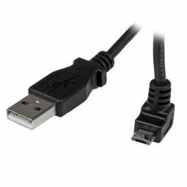 StarTech.com Cable USB A a Micro USB B de 1 m en ángulo superior, Negro