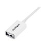 Cable USB Startech USBEXTPAA3MW USB A Blanco