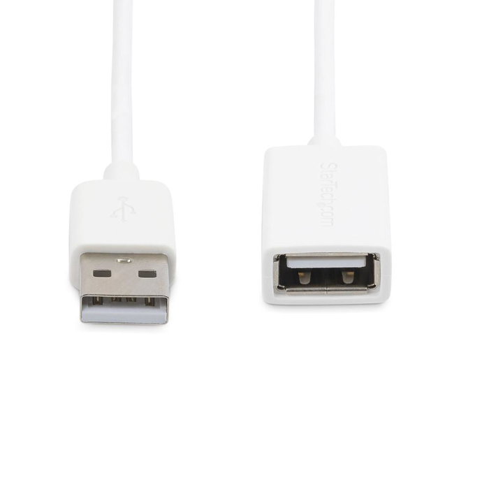 StarTech Cable de Extensión USB 2.0 de 3m, USB A Macho a Hembra, Blanco