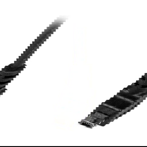 StarTech Cable USB 2.0 A a Micro USB B Acodado Hacia Arriba 2m Negro - Adaptador para Teléfono Móvil