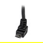 StarTech Cable USB 2.0 A a Micro USB B Acodado Hacia Arriba 2m Negro - Adaptador para Teléfono Móvil