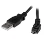 StarTech Cable USB A a Micro USB B de 2m con conector en ángulo hacia arriba