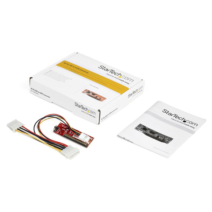 StarTech Adaptador Conversor IDE PATA de 40 pines a SATA para HDD/SSD de 2,5 pulgadas StarTech Adaptador Conversor IDE PATA de 40 pines a SATA para HDD/SSD de 2,5 pulgadas