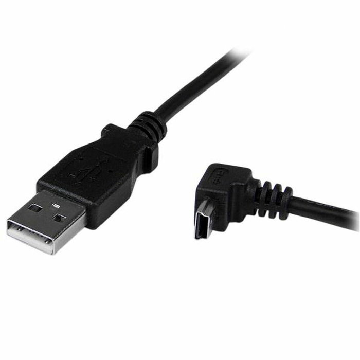 StarTech.com Cable Adaptador USB A Macho a Mini USB B Macho Acodado en Ángulo hacia Abajo 2m