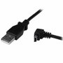 StarTech.com Cable Adaptador USB A Macho a Mini USB B Macho Acodado en Ángulo hacia Abajo 2m