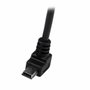StarTech.com Cable Adaptador USB A Macho a Mini USB B Macho Acodado en Ángulo hacia Abajo 2m